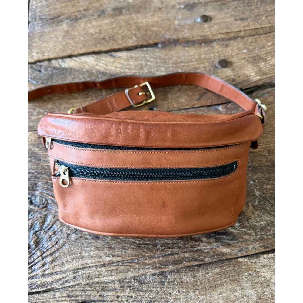 Vintage Coach United States Side Pocket Waist Pack British Tan 0516 Size Small